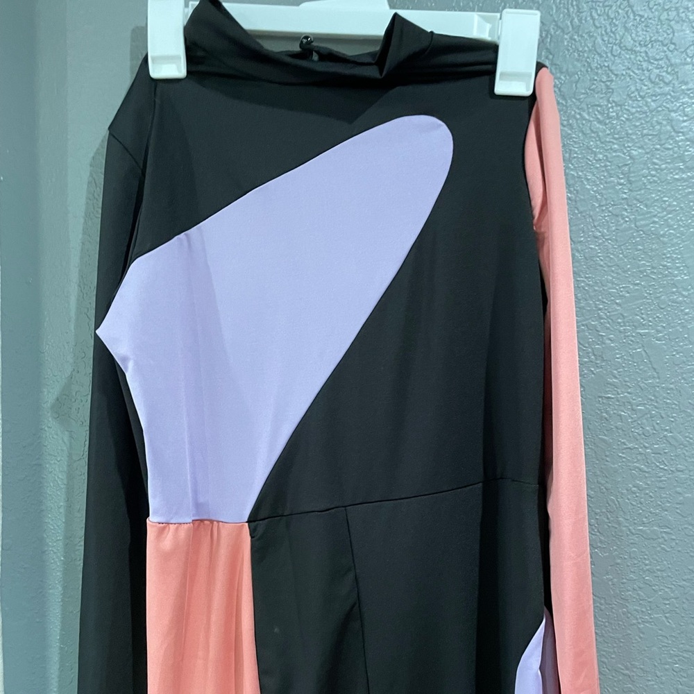FashionNova multicolor jumpsuit
